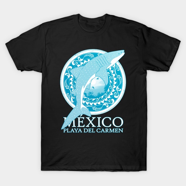 Whale Shark Playa del Carmen Mexico T-Shirt by NicGrayTees